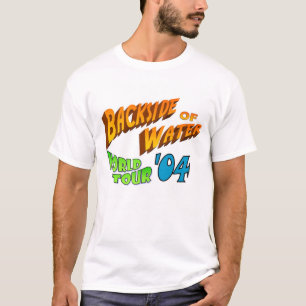 Parte traseira do t-shirt da água