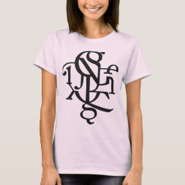 Partes de uma t-shirt de caráter