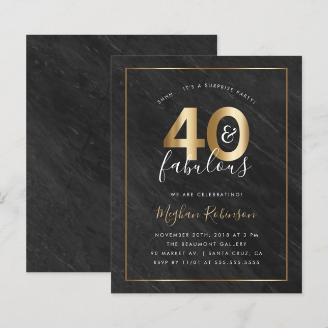 Partido aniversário de 40 anos da Surpresa Dourada (Frente/Verso)