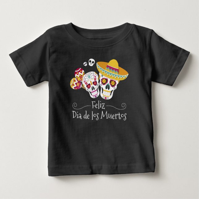 Partido Colorido do Dia de Muertos | Camisa Capa (Frente)