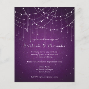 Partido da Noite das Luzes de Roxo e Cordas Reais 