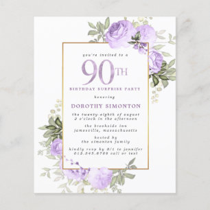 Partido da Surpresa de Rosa de Aniversário do 90 R