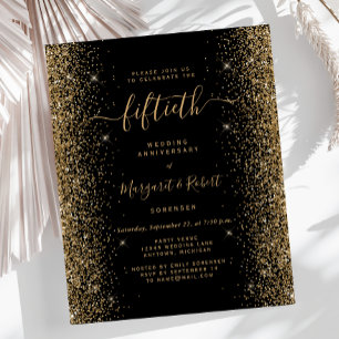 Partido do 50.º Aniversário da Glitter Dourada Pre