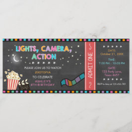 Partido do bilhete do filme do convite do
