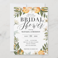 Partido do chá de panela virtual da flor da laranj