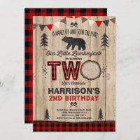 Partido do lenhador do convite do aniversário do