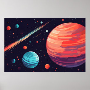 Partido do Planeta - Poster de Arte Espacial Vibra