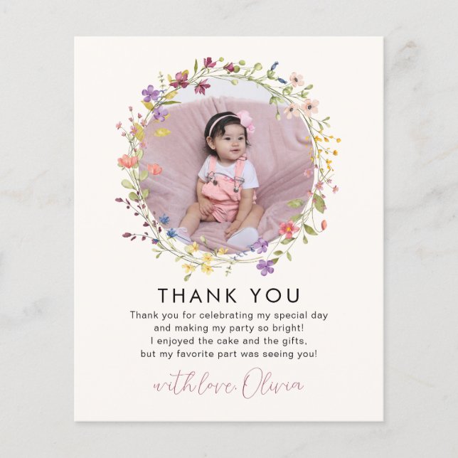 Partido do primeiro aniversario Botânico de Flor S (Frente)