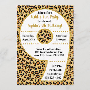 Partido do safari do convite do aniversário da