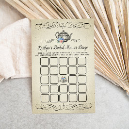 Partido Elegante Vintage Tea | Bingo Chá de panela