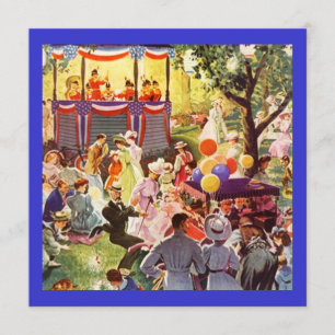 Partido Festivo Retroativo Nos Convites De Piqueni