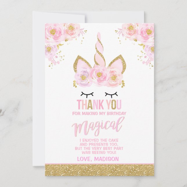 Partido mágico do unicórnio dos cartões de (Frente)