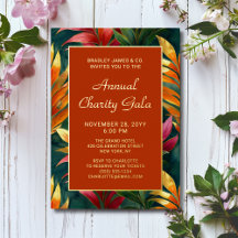 Partido Moderno Botânico Floral Charity Event Gala