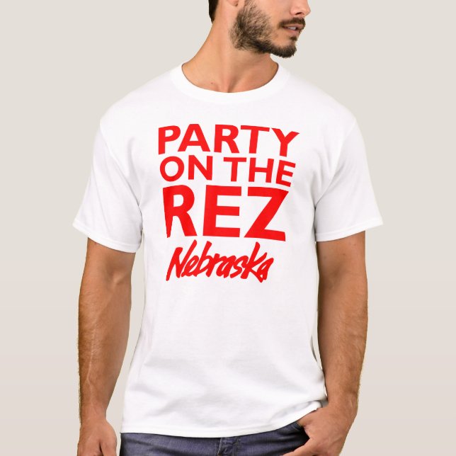 Partido na camisa de Rez - de Nebraska (Frente)
