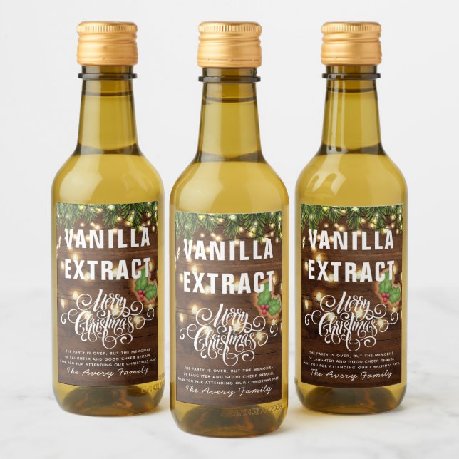 Partido Natal Vanilla Extract Favor (Garrafas)