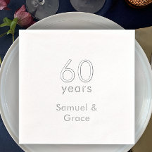 Partido Personalizado Moderno Elegante 60 anos