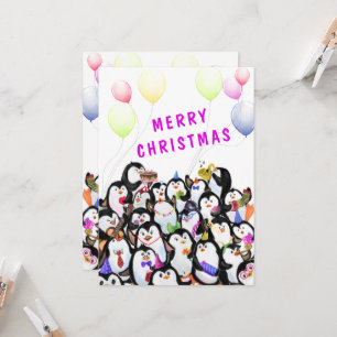 Partido Pinguim de Natal Feliz Pinguins
