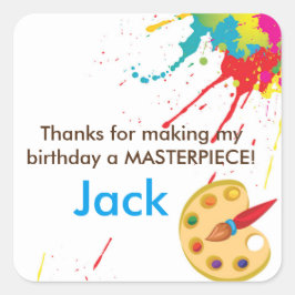 Partido Pintura de Arte favorece os adesivos de sa