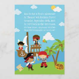 Partido Pirata - Convites Personalizados de Aniver
