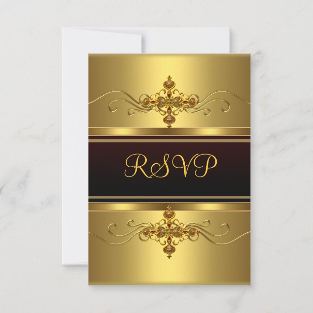 Partido RSVP Joia de ouro preto Pequeno (Frente)