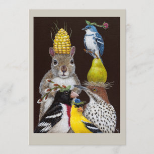 Partido sob o cartão liso do alimentador