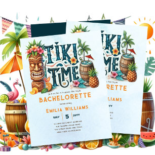 Partido Tropical Tiki Casamento Luau Chá de panela