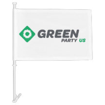 Partido Verde da bandeira do carro dos Estados