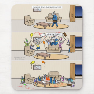 Partidos de surpresa de desmaio Mousepad da cabra
