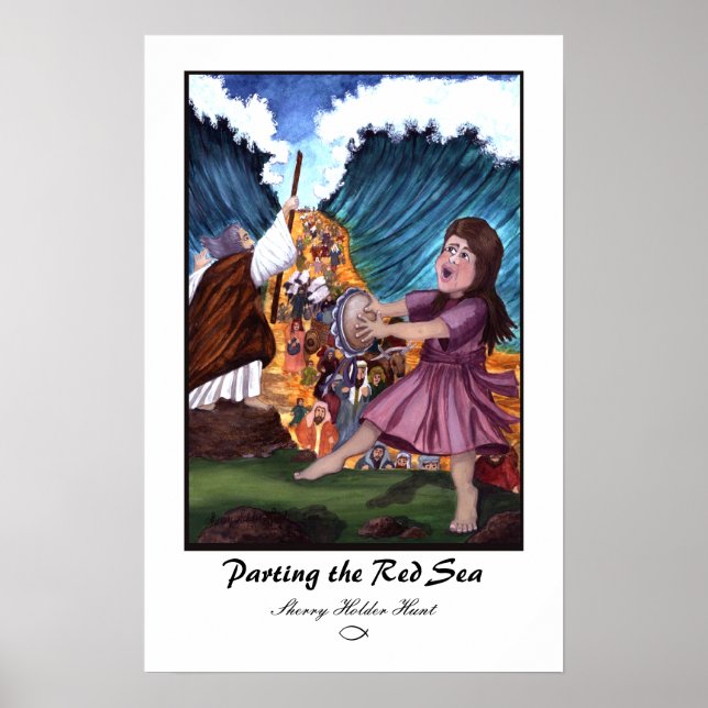 Partir o Impressão do Mar Vermelho (Frente)