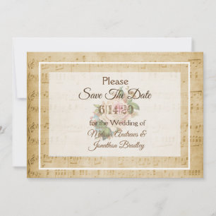 Partitura Rosa rosa Salve o Dia Convite