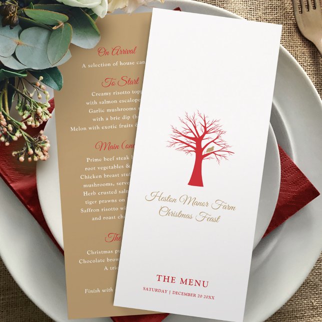 Partucho de evento de Natal em um menu de árvore (Criador carregado)