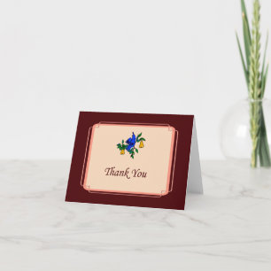 Partucho Em Um Cartões de agradecimentos De Árvore