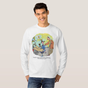 Parvo, com licença, camisa de manga longa