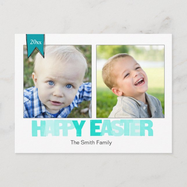 Páscoa 2 cartão da foto (Frente)