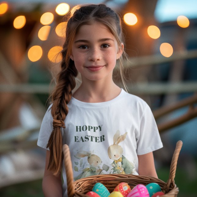 Páscoa Alegre | Camiseta Infantil do Coelho  (Criador carregado)
