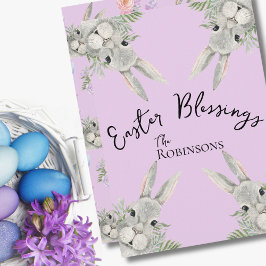 Páscoa Beneficia Cinza Curiosa Folhas de Bunny Lil