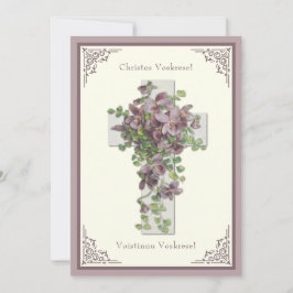 Páscoa Bizantina Resurreição Floral Jesus