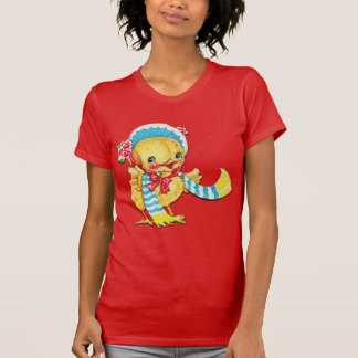 Páscoa bonita na camisa vermelha