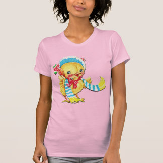 Páscoa branca na camisa cor-de-rosa