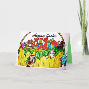 PÁSCOA, cartão MICE STEAL CANDY