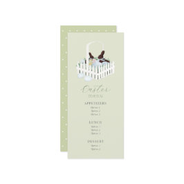 Páscoa Chocolate Bunny Basket Menu