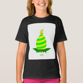 Páscoa Deseja Raparigas Camisa Básica Negra