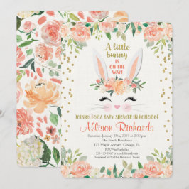 Páscoa do creme do pêssego do convite do chá de