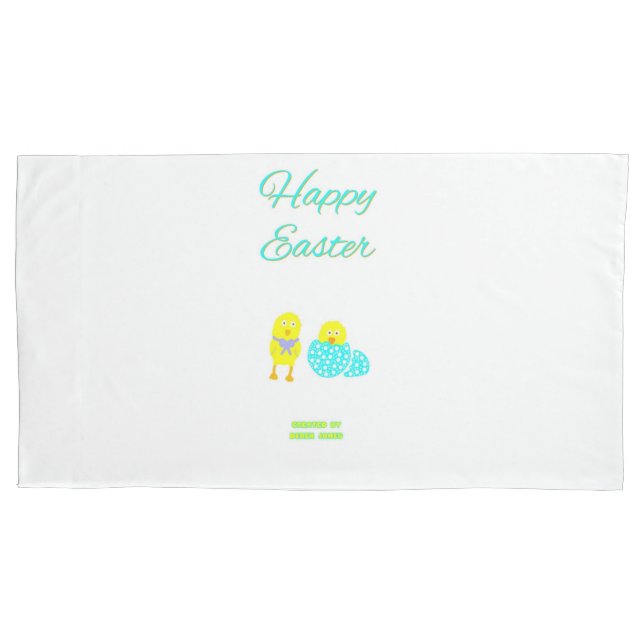 Páscoa Hatchlings King Size Pillowcase (Frente)