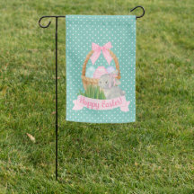 Páscoa Hoppy Aquarela Bunny & Basket