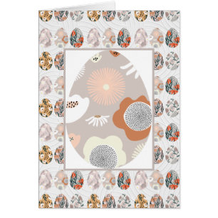 Páscoa Ovos Florais Elegante Cartão de Saudação Do