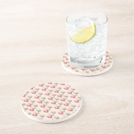 Páscoa Pastel Pink Beige Ovos Sandstone Porta copo