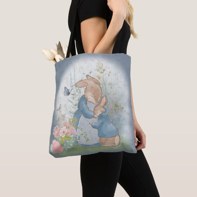 Páscoa Peter Rabbit Tote Bag (Close Up)
