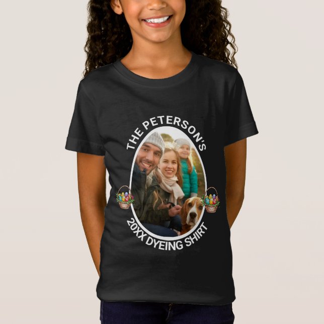Páscoa Piada | Camisa de Tingimento de Foto Person (Frente)