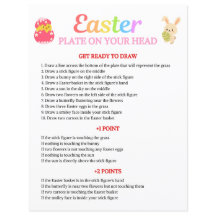 Páscoa Placa No Seu Jogo De Cabeça